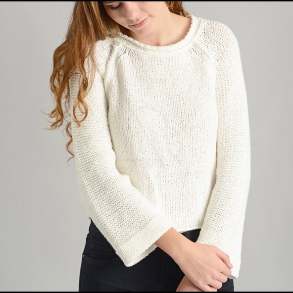 Free People Knit Sweater w/ Back Cutouts - Picture 2 of 6